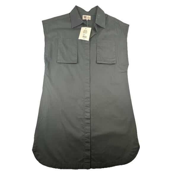 Lita by Ciara Dresses & Skirts - Lita by Ciara Women's Black Mini Sleeveless Shirt Dress Buttons Small NWT $248